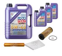 FEBI Controllo Set 8L LIQUI MOLY 5W-40 Leichtlauf High Tech Per Mercedes C