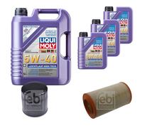 FEBI Controllo Set 8L LIQUI MOLY 5W-40 Leichtlauf High Tech Per Peugeot Boxer