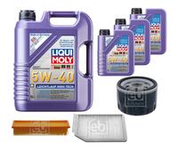 FEBI Controllo set 8L LIQUI MOLY 5W-40 Leichtlauf High-Tech per Renault