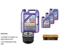 FEBI Controllo set 8L LIQUI MOLY 5W-40 Leichtlauf High-Tech per Renault