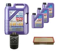 FEBI Controllo Set 8L LIQUI MOLY 5W-40 Leichtlauf High Tech Per VW Golf VI