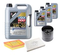 FEBI Controllo set 8L LIQUI MOLY SPECIAL TEC F 5W-30 per Land Rover Range