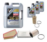 Febi Controllo Set 8L Liqui Moly Special Tec F 5W-30 per Volvo V40 Berlina
