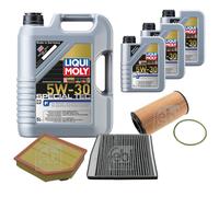 Febi Controllo Set 8L Liqui Moly Special Tec F 5W-30 per Volvo V70 II Neri