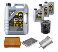 FEBI Controllo Set 8L LIQUI MOLY TOP TEC 4100 5W-40 Per AUDI A4 8E2 B6 3.0