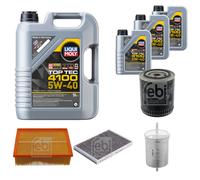 FEBI Controllo Set 8L LIQUI MOLY Top Tec 4100 5W-40 Per Audi A4 Cabriolet