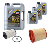 FEBI Controllo Set 8L LIQUI MOLY TOP TEC 4100 5W-40 Per Audi A6 Avant 4G5