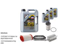 Febi Controllo Set 8L Liqui Moly Top Tec 4100 5W-40 per Audi A8 4E_4.2 FSI