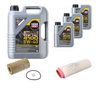 FEBI Controllo Set 8L LIQUI MOLY Top Tec 4100 5W-40 Per BMW 3er Touring E46