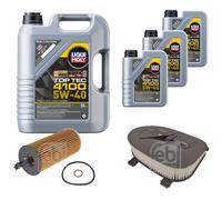 Febi Controllo Set 8L Liqui Moly Top Tec 4100 5W-40 per BMW X3 F25 xDrive20d