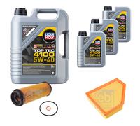 Febi Controllo Set 8L Liqui Moly Top Tec 4100 5W-40 per BMW Z4 Roadster