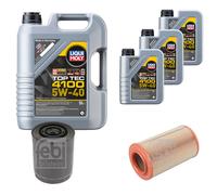 Febi Controllo Set 8L Liqui Moly Top Tec 4100 5W-40 per Fiat Ducato Kasten