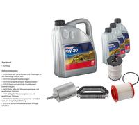 FEBI Controllo Set 8L Longlife Plus 5W-30 Per Audi A8 4E_ 4.2 FSI Quattro
