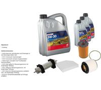 Febi Controllo Set 8L Longlife Plus 5W-30 per . Audi Q5 8RB 3.0