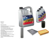 Febi Controllo Set 8L Longlife Plus 5W-30 per Per VW Multivan VI Sgf