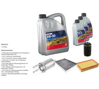 Febi Controllo Set 8L Longlife Plus 5W-30 per Per VW Multivan VI Sgf Sgm