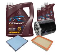 FEBI Controllo Set 8L MANNOL Ceramic 5W-30 Per KIA Carnival II 2.9 CRDi