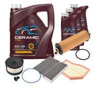 FEBI Controllo Set 8L MANNOL Ceramic 5W-30 Per Mercedes-Benz GLA GLB Classe