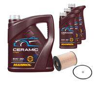 FEBI Controllo Set 8L MANNOL Ceramic 5W-30 Per Mercedes-Benz M-Klasse ML 420
