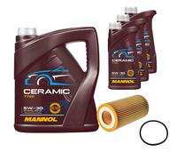FEBI Controllo Set 8L MANNOL Ceramic 5W-30 Per VW Amarok 3.0 TDI 4motion
