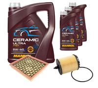 FEBI Controllo Set 8L MANNOL Ceramic 5W-40 Per Saab 9-5 2.0 Turbo 9-3