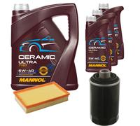 FEBI Controllo Set 8L MANNOL Ceramic 5W-40 Per VW Transporter V Kasten 2.0