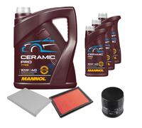FEBI Controllo Set 8L MANNOL Ceramic Pro 10W-40 Per Renault Koleos I HY_ 2.5