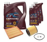 Febi Controllo Set 8L mannol Ceramica 5W-30 Adatto A per BMW X6 xDrive35i