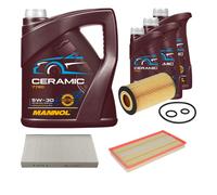 Febi Controllo Set 8L mannol Ceramica 5W-30 per Mercedes-Benz / Mixto