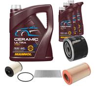 Febi Controllo Set 8L mannol Ceramica 5W-40 per Fiat Ducato Bus 2.3