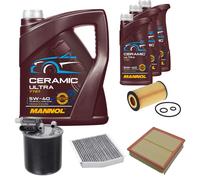 Febi Controllo Set 8L mannol Ceramica 5W-40 per Mercedes-Benz Clas-B