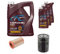 Febi Controllo Set 8L mannol Ceramica Pro 10W-40 per Fiat Ducato Bus 244 Ad