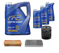 Febi Controllo Set 8L mannol Defender 10W-40 per Citroën C5 Rottura II Ri