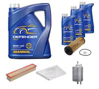 FEBI Controllo Set 8L MANNOL Defender 10W-40 Per Mercedes-Benz C-Klasse