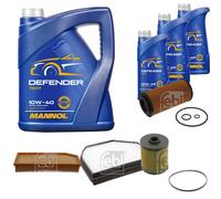 FEBI Controllo Set 8L MANNOL Defender 10W-40 Per Mercedes-Benz E-Klasse