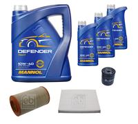 FEBI Controllo set 8L MANNOL Defender 10W-40 per Peugeot Scatola Boxer