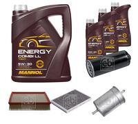 Febi Controllo Set 8L mannol Energy Combi ' Ll 5W-30 per Audi A6 Avant