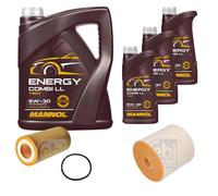 FEBI Controllo set 8L MANNOL Energy Combi LL 5W-30 per Audi A6 Avant C8
