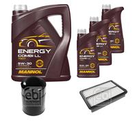 FEBI Controllo Set 8L MANNOL Energy Combi LL 5W-30 Per Hyundai Tucson JM