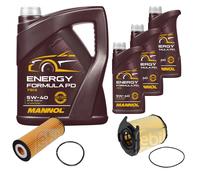 FEBI Controllo set 8L MANNOL Energy Formula PD 5W-40 per Mercedes-Benz