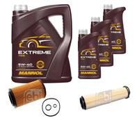 FEBI Controllo set 8L MANNOL Estremo 5W-40 per Mercedes-Benz classe E