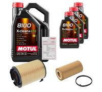 FEBI Controllo set 8L MOT 8100 X-PULIRE 0W-30 per VW EOS 2.0 FSI Golf V