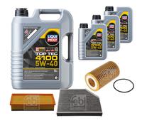 Febi Controllo Set 8L Motore Liqui Moly Top Tec 4100 5W-40 per Audi A5