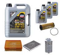 Febi Controllo Set 8L Motore Liqui Moly Top Tec 4100 5W-40 per Audi Allroad 4BH