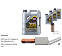 Febi Controllo Set 8L Motore Liqui Moly Top Tec 4100 5W-40 per BMW X5 F15 F85