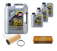 Febi Controllo Set 8L Motore Liqui Moly Top Tec 4100 5W-40 per di Audi A5