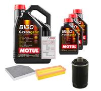 FEBI Controllo Set 8L MOTUL 8100 X-CESS 5W-40 Per Audi A4 Avant 1.8 TFSI 2.0