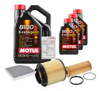 FEBI Controllo Set 8L MOTUL 8100 X-CESS 5W-40 Per Audi A5 Cabriolet S5