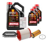FEBI Controllo Set 8L MOTUL 8100 X-CESS 5W-40 per Audi A8 4.2 quattro 3.7