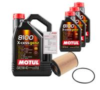 FEBI Controllo Set 8L MOTUL 8100 X-CESS 5W-40 Per Audi A8 4.2 Quattro S8 Q7